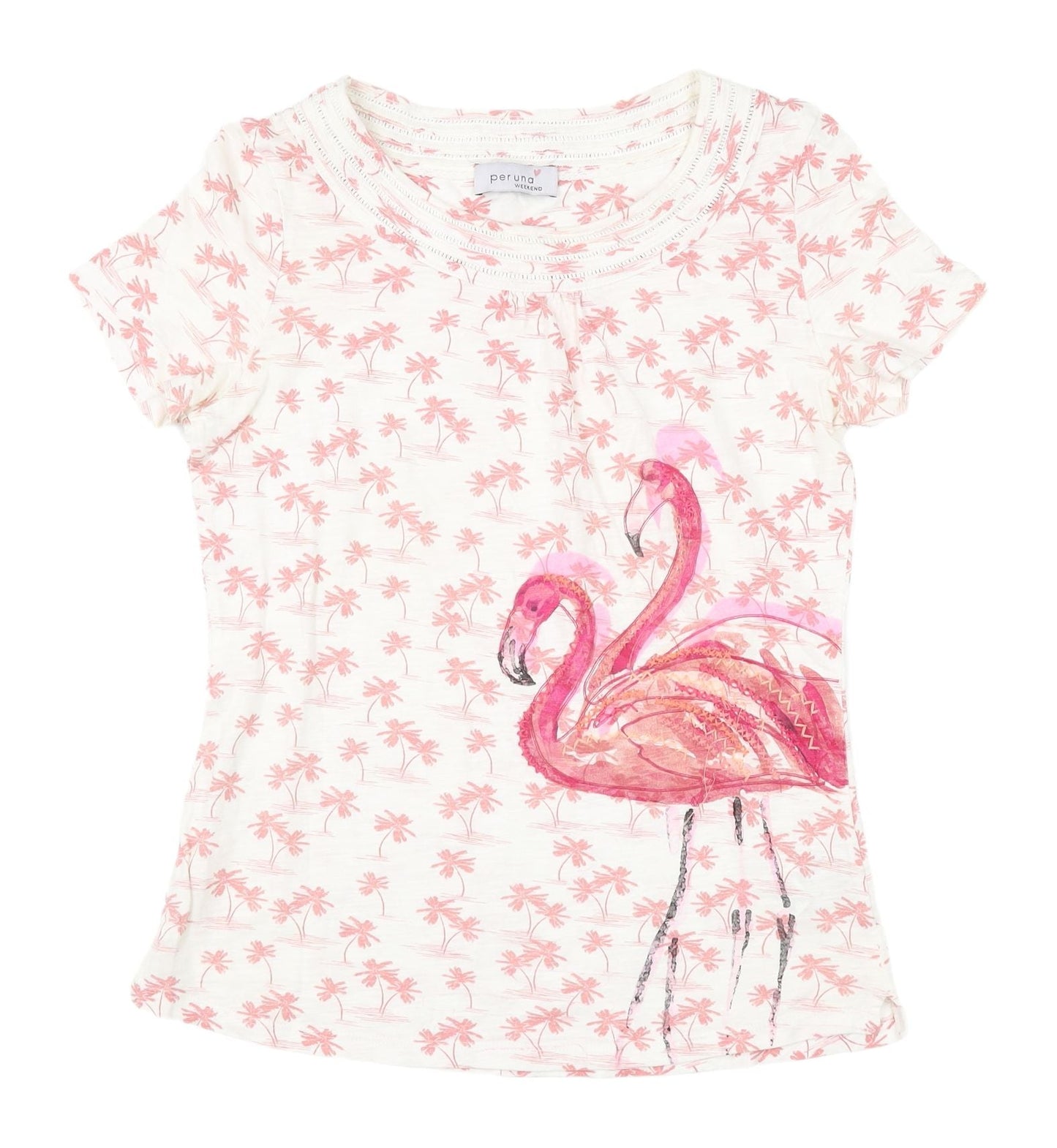 Womens UK Size 8 Marks and Spencer Pink Basic T-Shirt