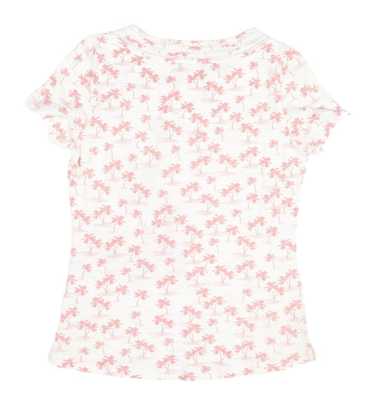 Womens UK Size 8 Marks and Spencer Pink Basic T-Shirt