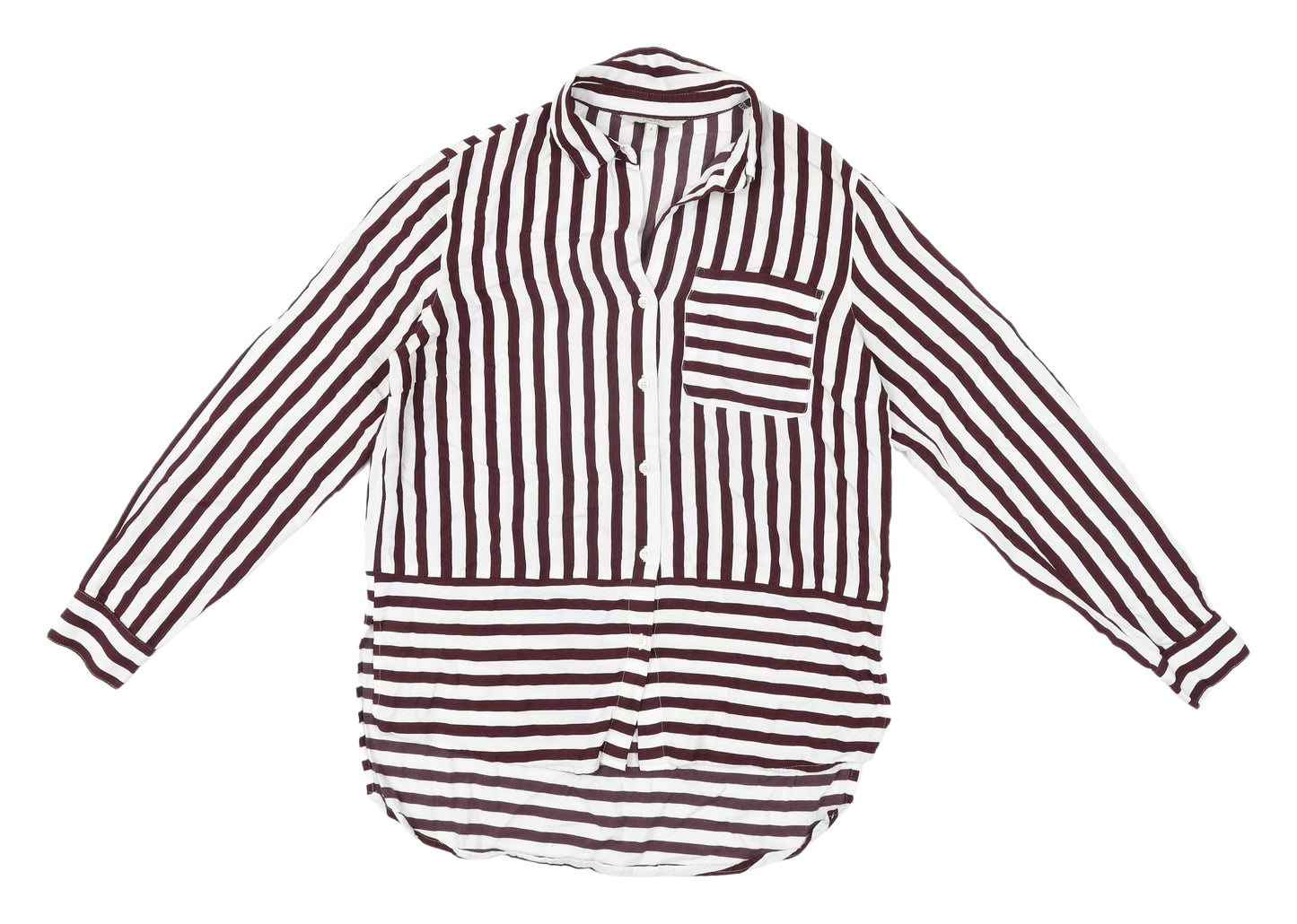 Womens UK Size 8 NEXT Multicoloured Basic Button-Up