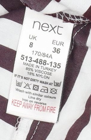 Womens UK Size 8 NEXT Multicoloured Basic Button-Up
