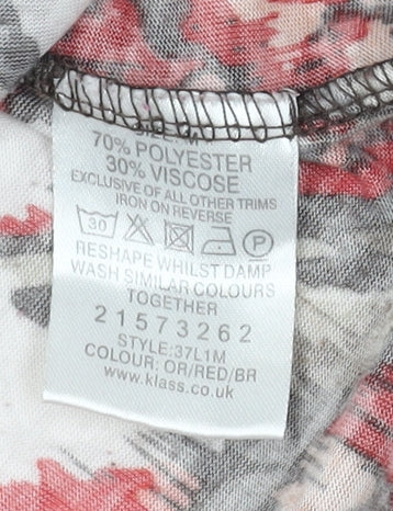Womens UK Size M Klass Collection Multicoloured Tunic Blouse
