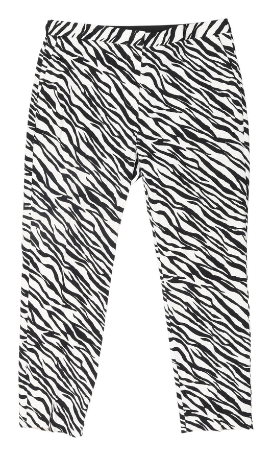 Womens UK Size XL Zara   Multicoloured Trousers