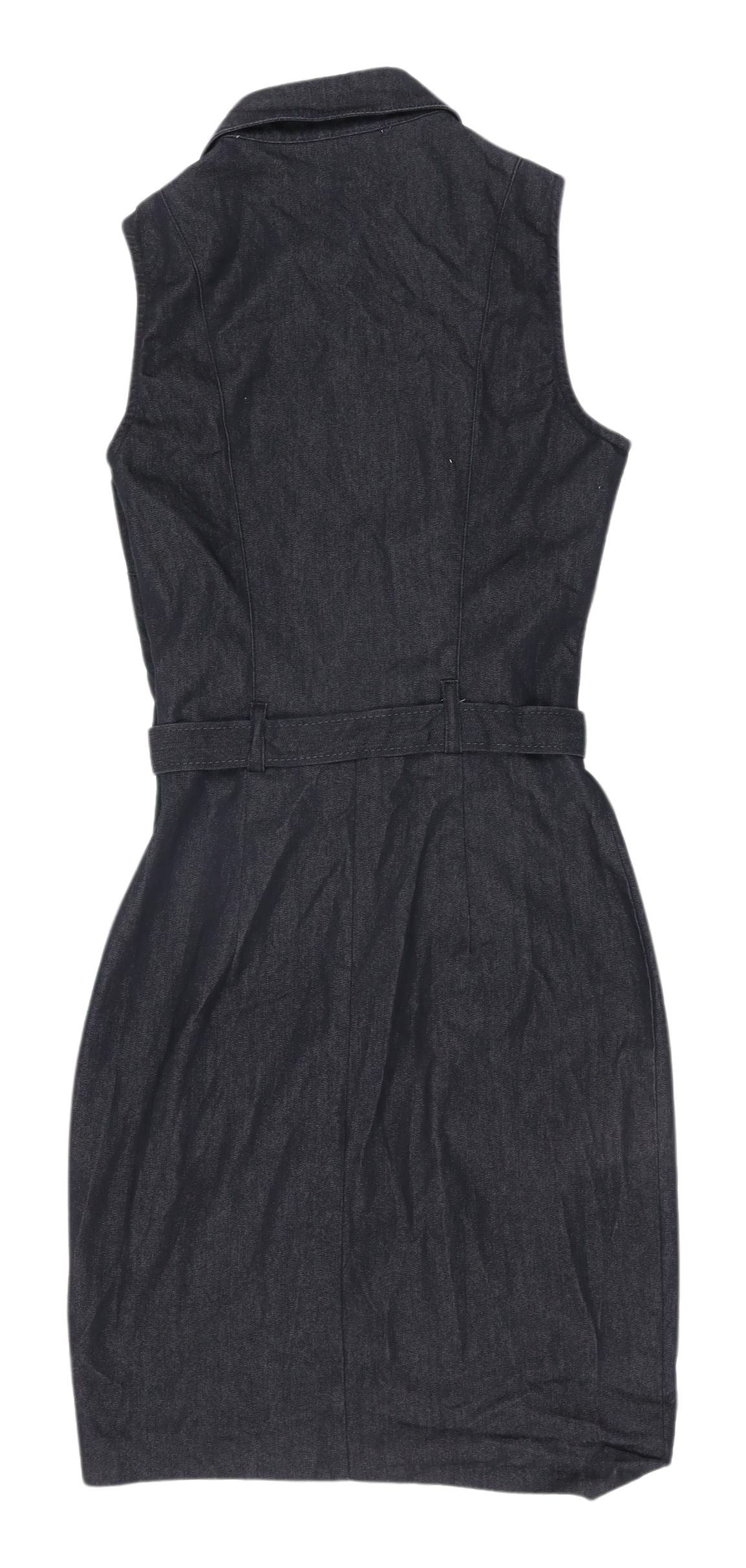 Miss Selfridge Women's Blue Denim Shirt Dress Size 4