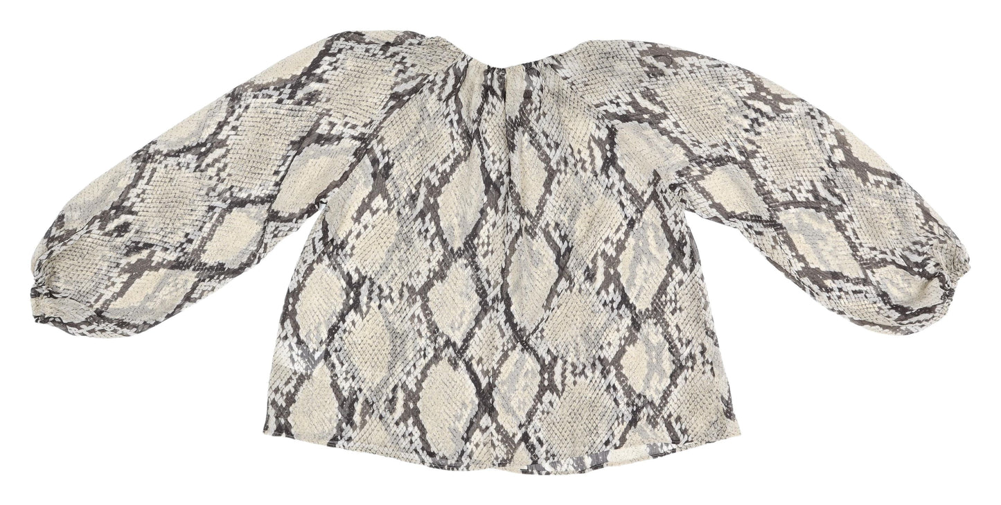 Womens UK Size XS H&M Multicoloured Tunic Blouse