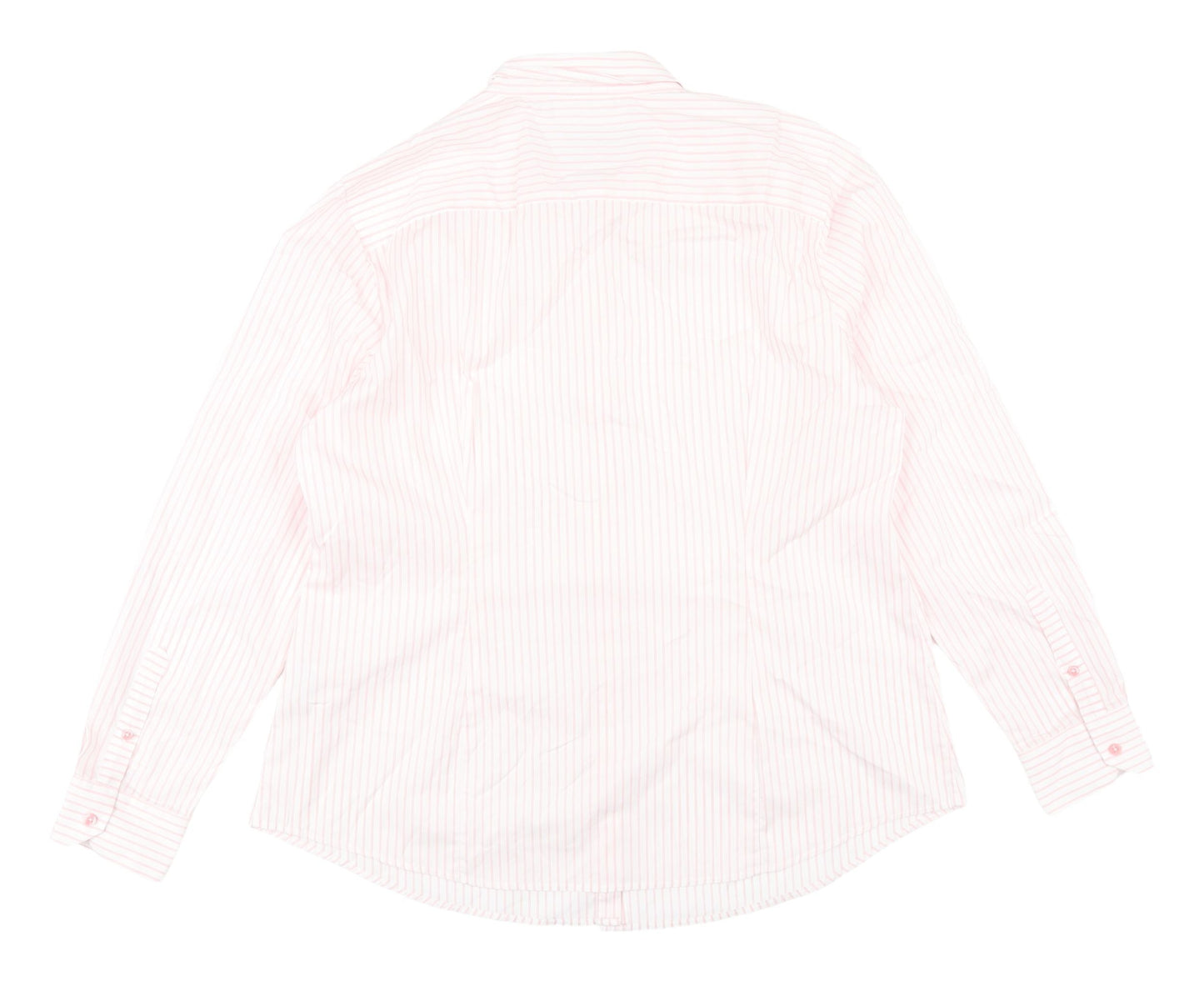 Womens UK Size XL United Colors of Benetton Pink  Button-Up