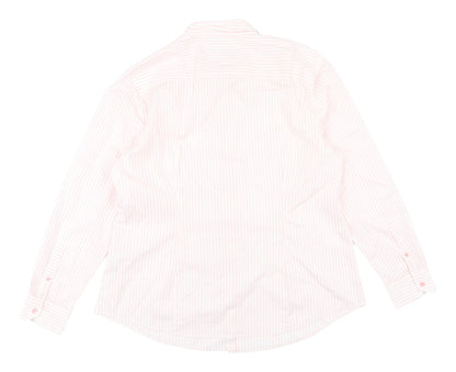 Womens UK Size XL United Colors of Benetton Pink  Button-Up