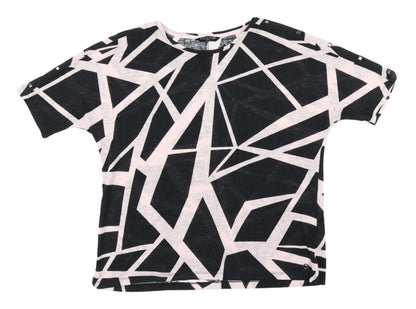 Womens UK Size 18 VIZ-A-VIZ Black Basic T-Shirt