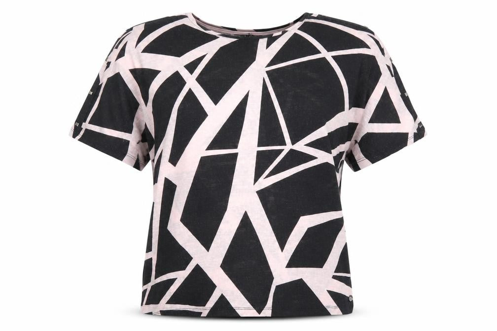 Womens UK Size 18 VIZ-A-VIZ Black Basic T-Shirt