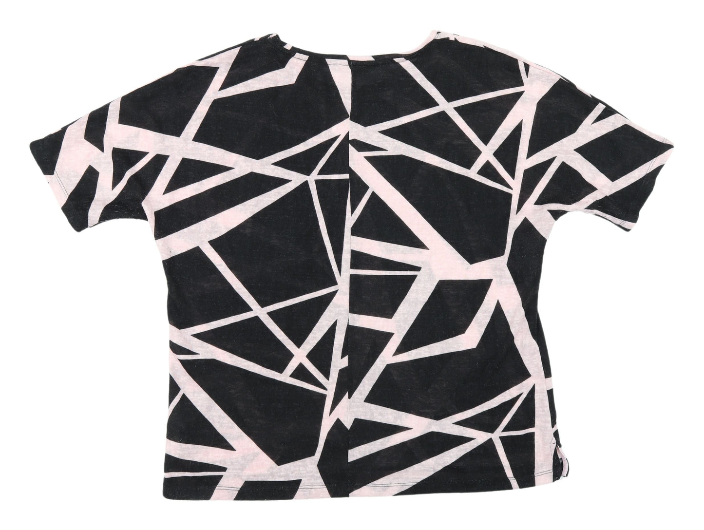 Womens UK Size 18 VIZ-A-VIZ Black Basic T-Shirt