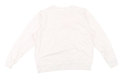 Womens UK Size 12 Marks and Spencer Pink Pullover Sweatshirt