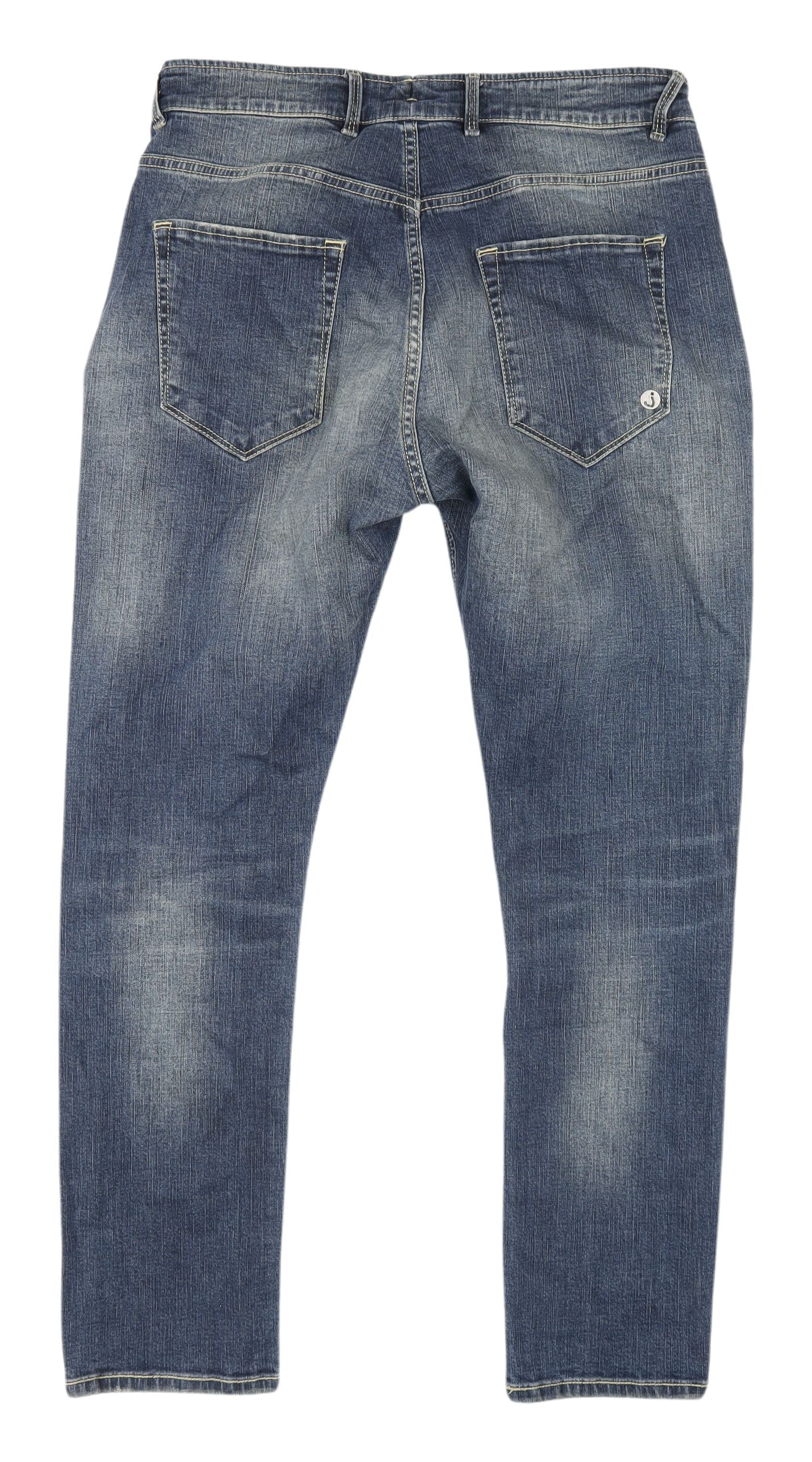 JColor Women's Blue Straight Jeans Size 29 with Stretch