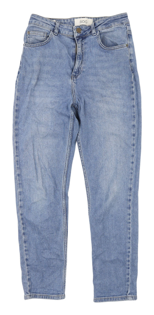 BDG Women's Blue Straight Jeans, Size M, 28W 32L