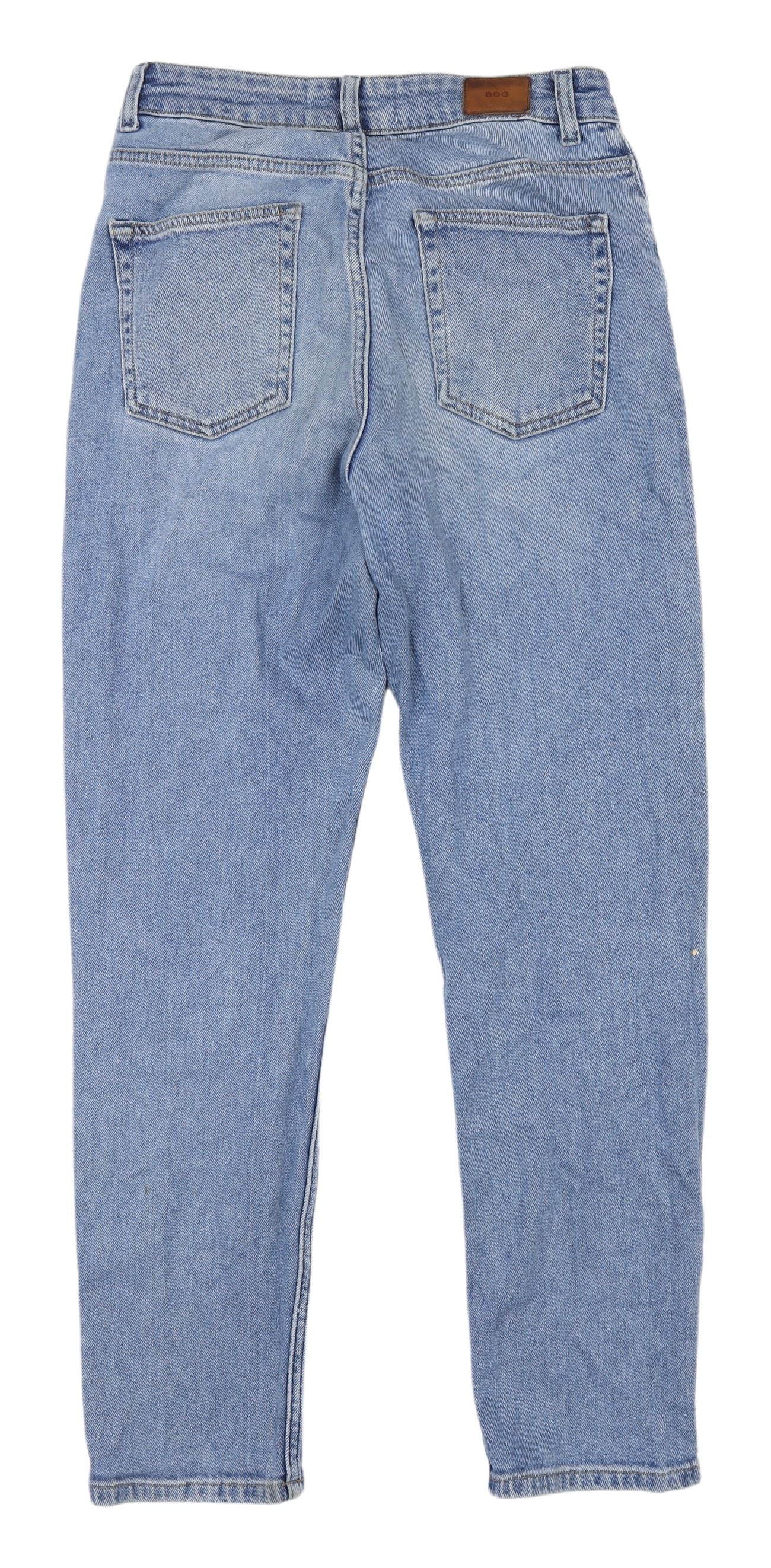 BDG Women's Blue Straight Jeans, Size M, 28W 32L