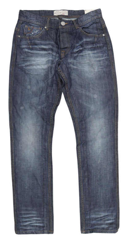 Inside Men's Blue Straight Jeans Size 16 Cotton