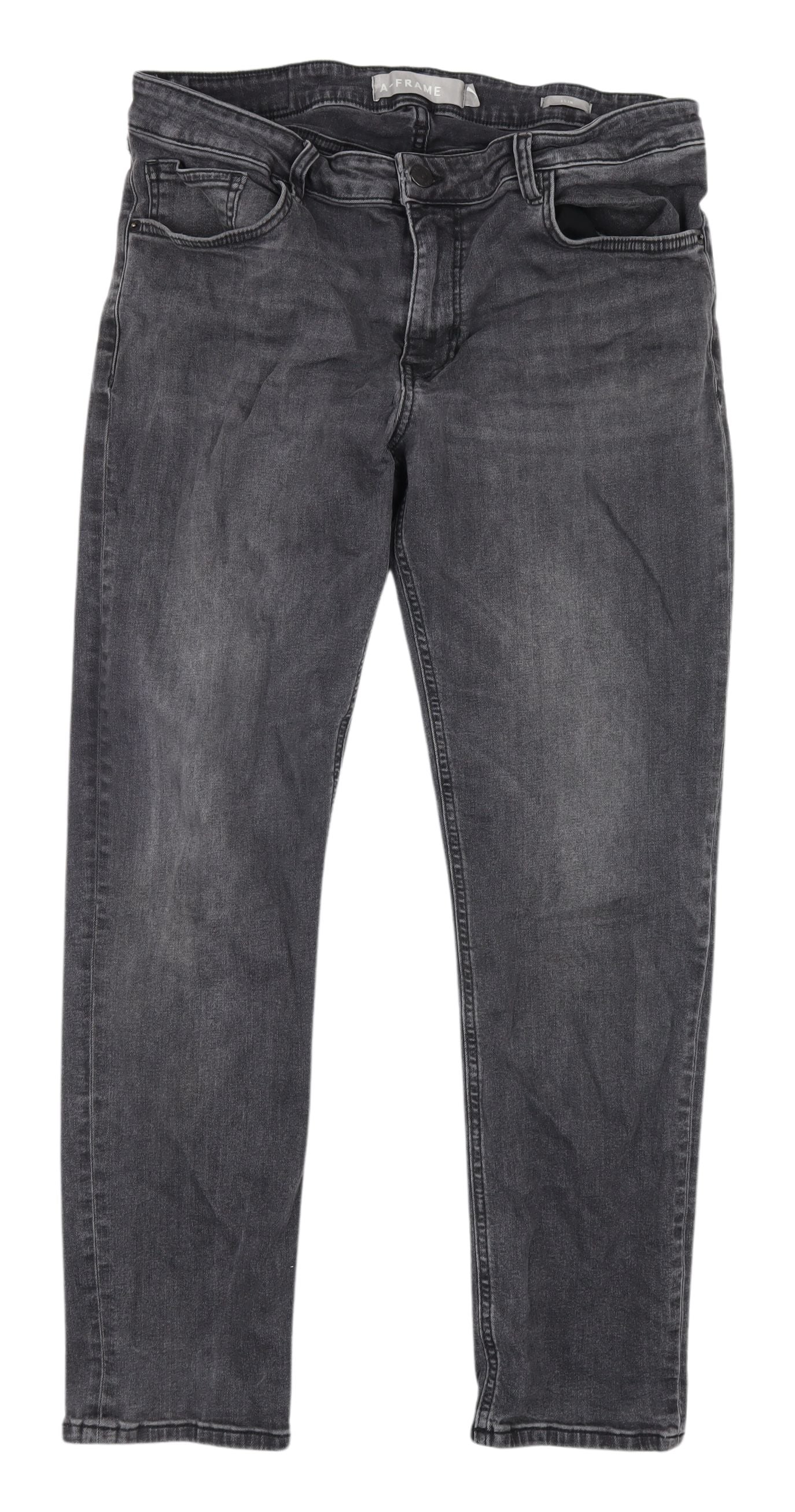 A-FRAME Men's Black Straight Jeans Size 36