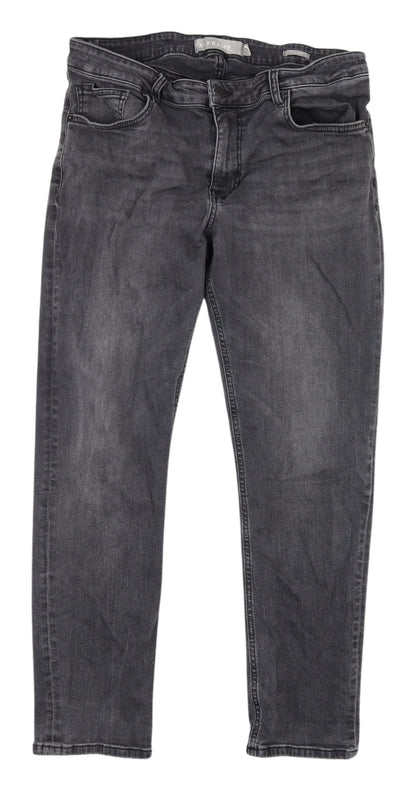 A-FRAME Men's Black Straight Jeans Size 36