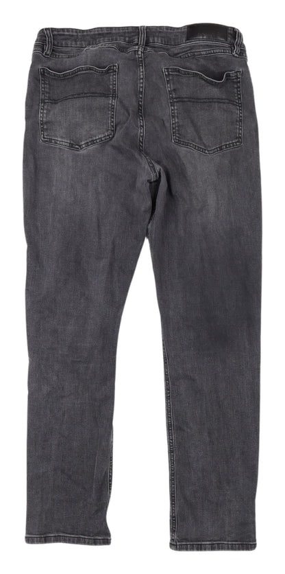 A-FRAME Men's Black Straight Jeans Size 36