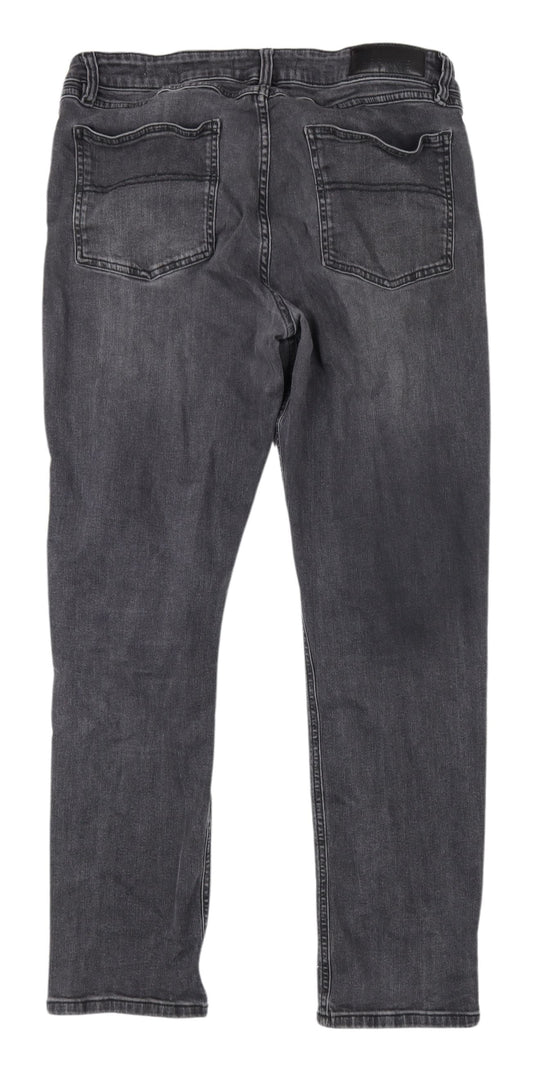 A-FRAME Men's Black Straight Jeans Size 36