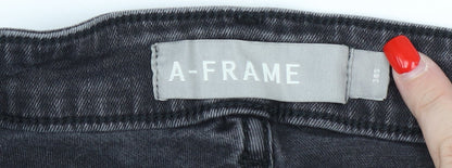 A-FRAME Men's Black Straight Jeans Size 36