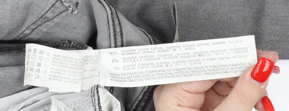 Zara Men's Grey Skinny Jeans Size 12 Distressed