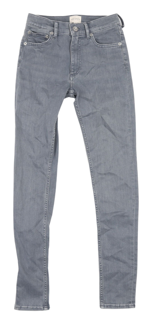 French Connection Grey Skinny Jeans, Women's Size 6