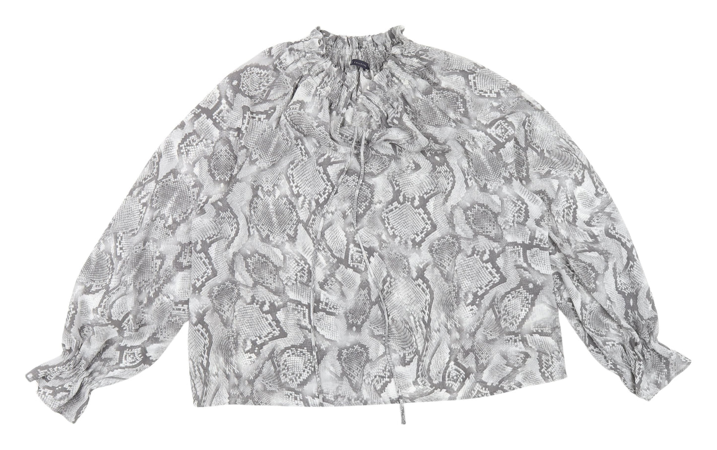 Womens UK Size 16 Marks and Spencer Grey Basic Blouse
