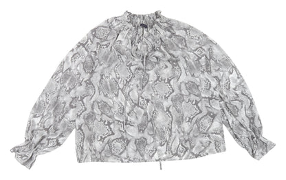 Womens UK Size 16 Marks and Spencer Grey Basic Blouse