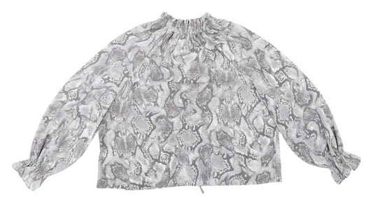 Womens UK Size 16 Marks and Spencer Grey Basic Blouse
