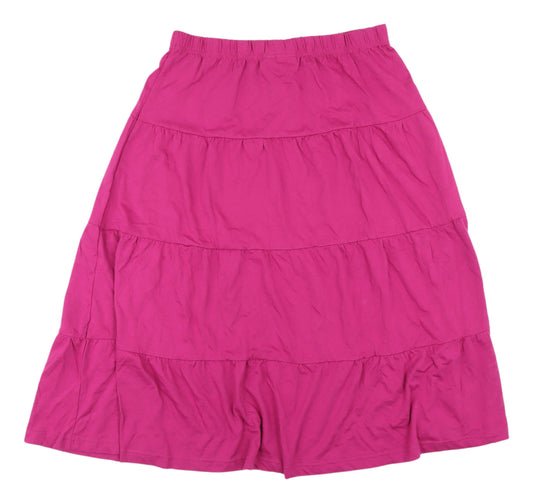 American Sweetheart Pink Peasant Skirt L Women