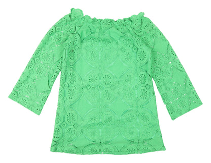 PrettyLittleThing Women's Green Lace Dress UK 12