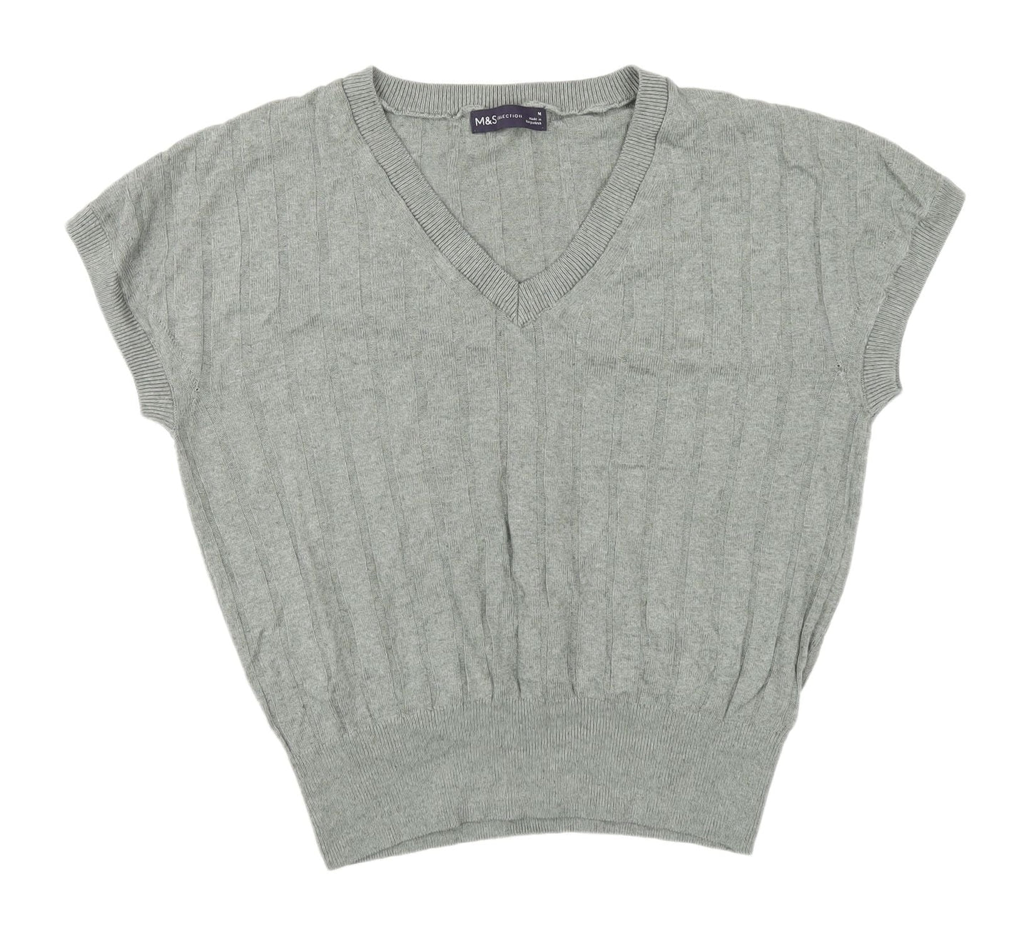 Womens UK Size M Marks and Spencer Green Pullover Jumper