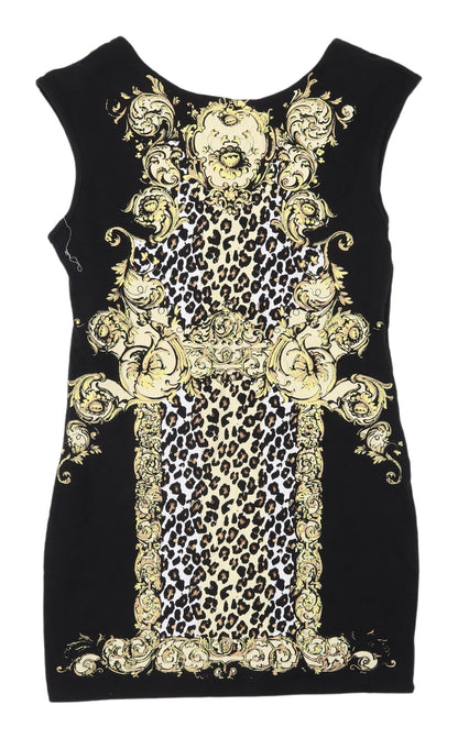 River Island Women's Black Bodycon Dress Size 14