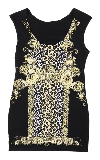 River Island Women's Black Bodycon Dress Size 14