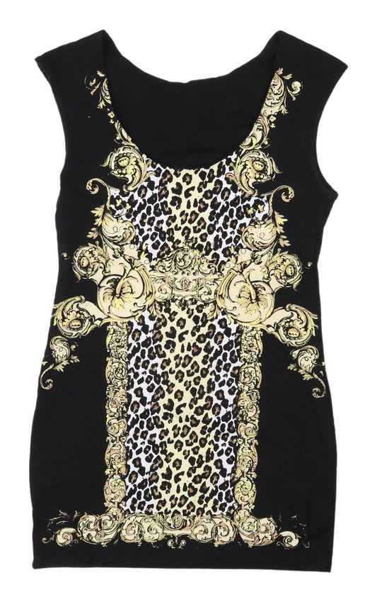 River Island Women's Black Bodycon Dress Size 14
