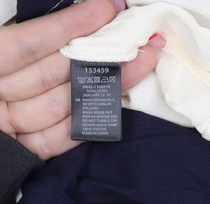 Monsoon Women's Blue Mini Dress with Embroidered Accents