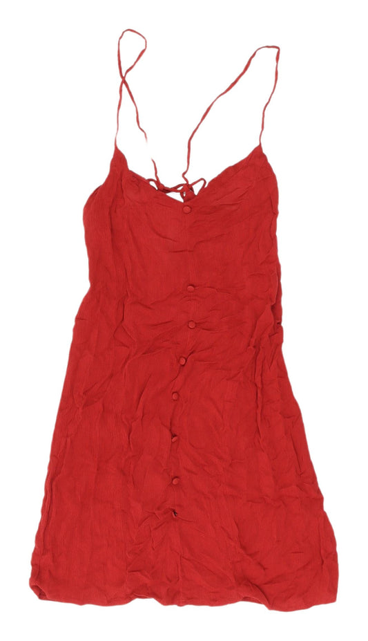 Womens UK Size 4 ASOS Red Camisole Blouse