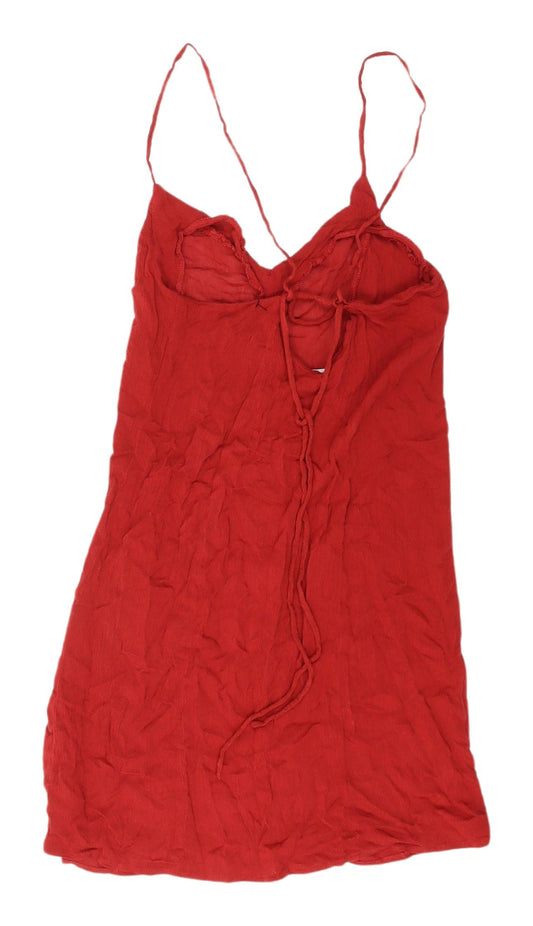 Womens UK Size 4 ASOS Red Camisole Blouse