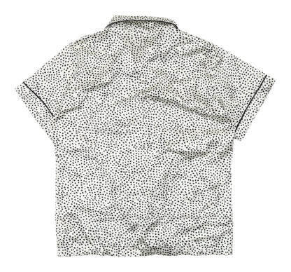 Night Women's White Polka Dot Pyjama Top Size 12
