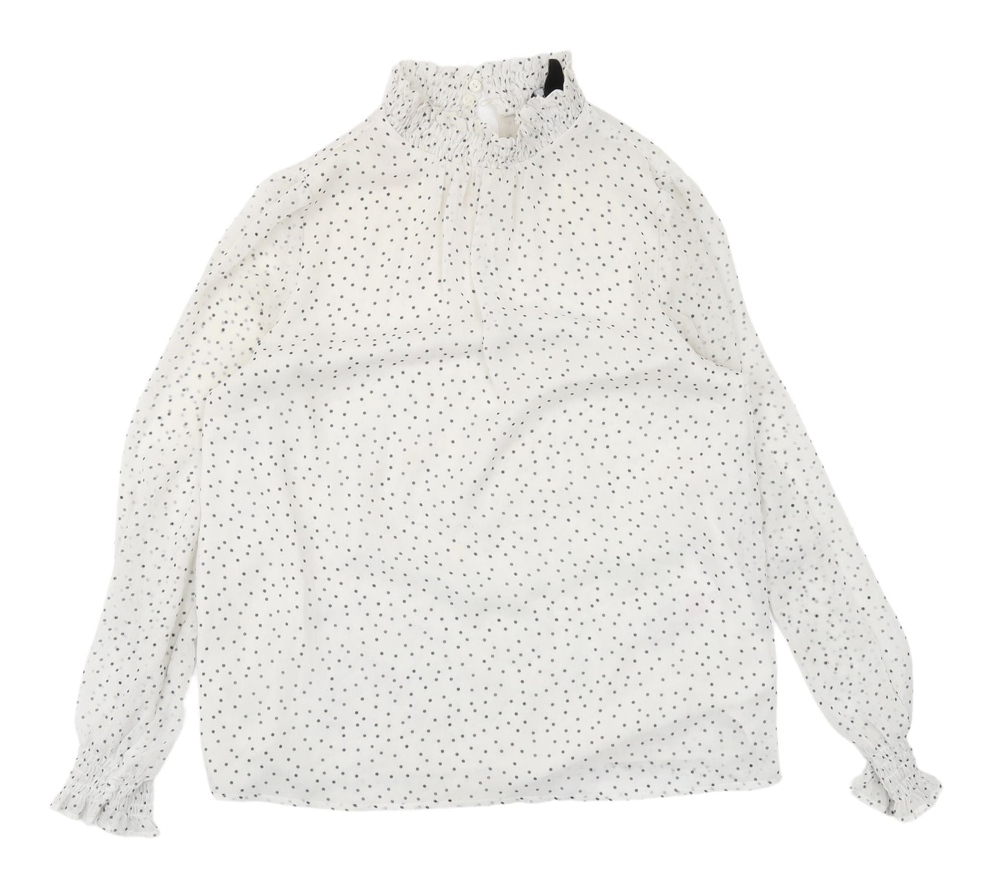 Womens UK Size 8 New Look White Basic Blouse