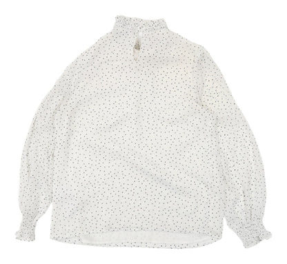 Womens UK Size 8 New Look White Basic Blouse