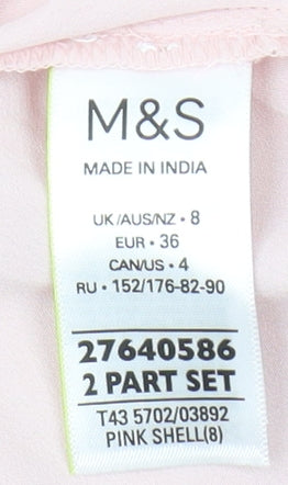 Womens UK Size 8 Marks and Spencer Pink Camisole Tank