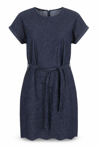 Next Women's Denim Dress, Size 10, Short Sleeve, Multicoloured