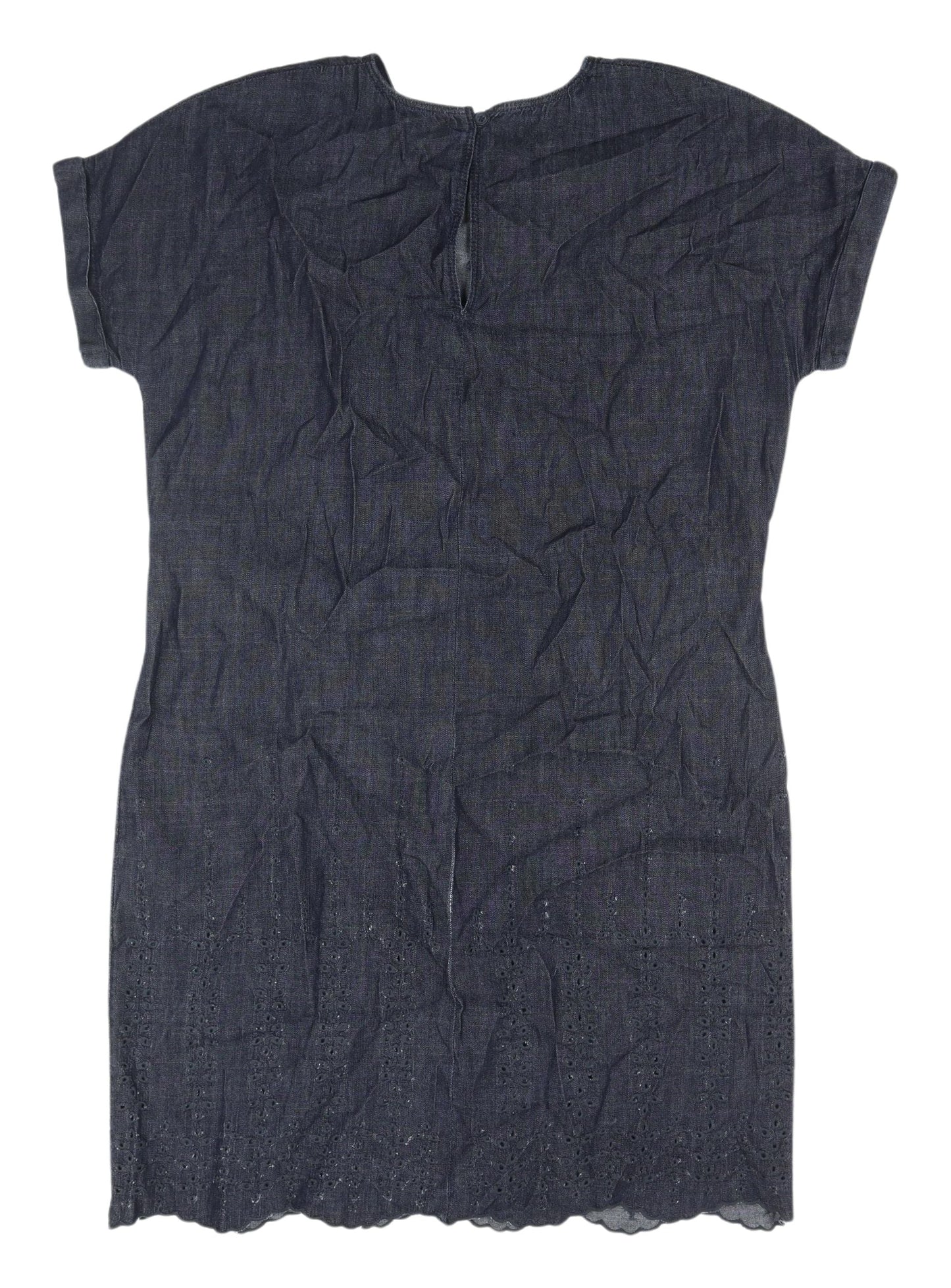 Next Women's Denim Dress, Size 10, Short Sleeve, Multicoloured