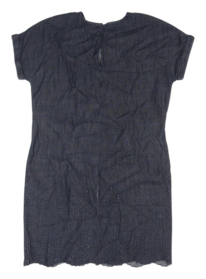 Next Women's Denim Dress, Size 10, Short Sleeve, Multicoloured