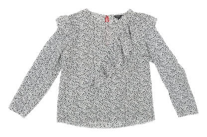 Womens UK Size 10 Topshop Black Basic Blouse