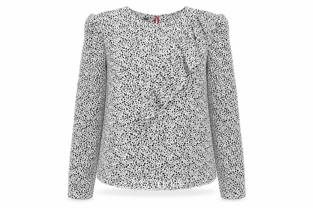 Womens UK Size 10 Topshop Black Basic Blouse
