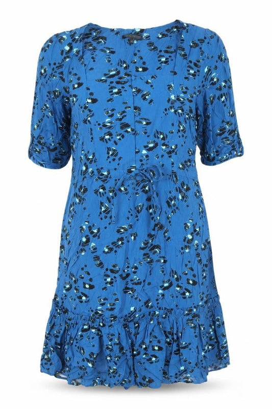 Next Petite Women's Blue Geometric Dress Size 12