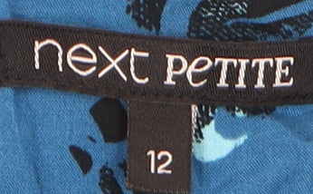 Next Petite Women's Blue Geometric Dress Size 12