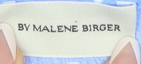 By Malene Birger Blue Polka Dot Wrap Dress Size 8