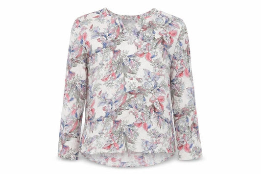 Front view of Marks & Spencer Floral Tunic Blouse, Multicoloured, size 10